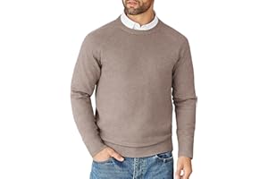 COOFANDY Maglioni per Uomo Pullover a Maglia Maglioncino Girocollo Sweater a Maniche Lunghe Caldo Maglione Lavorato a Coste