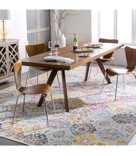benuta Nest Noelia Indoor en outdoor tapijt, meerkleurig, 200 x 290 cm, duurzaam en onderhoudsvriendelijk, rechthoekig, voor balkon, terras, tuin, keukentapijt en woonkamertapijt, abstract