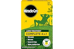 Miracle-Gro EverGreen Complete 4-in-1, Lawn Food, Weed & Moss Control, 80 m2, Yellow