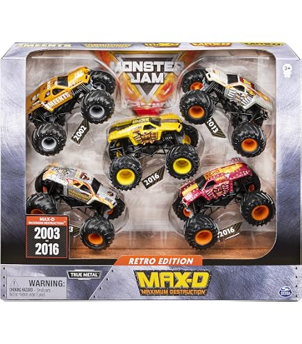 MonsterJam 1:64 Scale Maximum Destruction MAX D, Black : Amazon.in