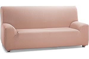 Martina Home Tunez elastyczny pokrowiec na sofę, 3 miejsca, 3 place (180-240 cm), łososiowy