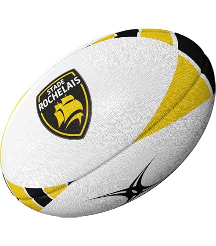 Gilbert - Pallone da rugby Top 14, collezione ufficiale, taglia 5