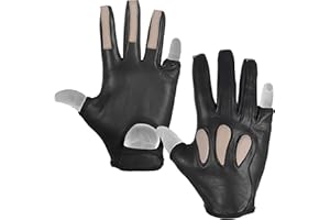 DASKZ LEATHERS Italian Daskz Archery Glove Three Fingers Shooting Right hand Glove- Professional Leather hunting Glove for Adults