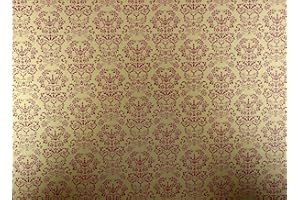 Melody Jane Dolls House Renaissance Red on Gold Miniature Print 1:12 Scale Wallpaper