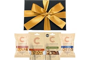 Luxury Nuts Snacks Hamper Gift | Baked Truffle Nuts | Salted Cashews Peanuts | Dry Roasted Peanuts | Food Hamper Gifts for Men and Women | Gifts for Him and Her by WALTNEYS (Gold)