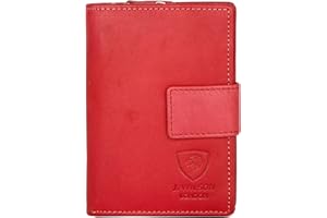 J. WILSON LONDON Ladies RFID Safe Designer Leather Purse Card Women Wallet Zip Pocket Boxed