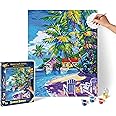 Schipper 609130830 Painting by Numbers - Sunny Caribbean - Painting Pictures for Adults Including Brush and Acrylic Paints 40 x 50 cm