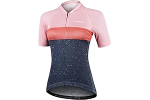 INBIKE Maglia Ciclisomo Bici Donna con 3 Grandi Tasche Traspiranti Elastico per La Pelle JS30