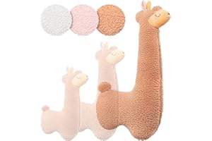 ‎ENGELSHOF ALPAKAS MÜNSTERLAND Engelshof Alpaka Kuschelkissen Lama Kuscheltier Seitenschläferkissen XXL plüschtier; Stofftier für Teenager, Mädchen und Jungen, Alpaka Geschenk, Schmusekissen, Plüschkissen Kuscheltier Braun 130cm