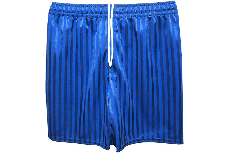 Unisex PE Shorts Boys Girls Kids Children Adults Back to School Uniform Shadow Stripe Sports Gym Football Games P.E. Pull Up Short
