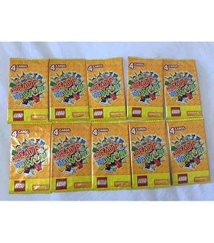 Sainsburys 40 Lego Create the World Incredible Inventions Cards, 10 packs  of 4, 2018 Blue cover edition : Amazon.co.uk: Toys & Games