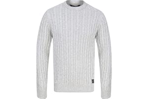 Tokyo Laundry Men's Chunky Cable Knit Crew Neck Jumper