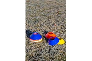 Netsportique Set de 24 Mini Conos- Altura 3,5cm y diámetro 12cm- Flexibles y Resistentes **4 Colores**