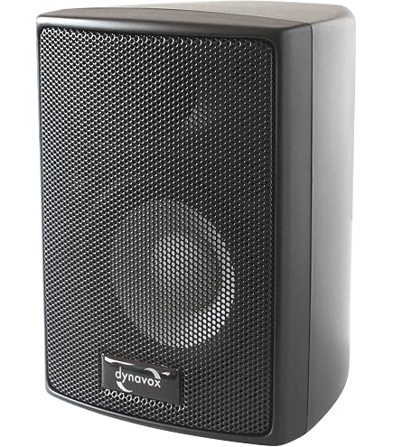 Enceintes 2 Voies 40W - Paire Noire Pour HiFi Ou Home Cinéma - 8 Ohms - Montage Murale Inclus