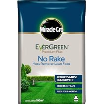 Miracle-Gro EverGreen Premium Plus No Rake Moss Remover Lawn Food ...