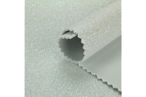 ALMACENES CASA ANGEL GOMA EVA GLITTER PURPURINA DE 90 CM ANCHO (BLANCO, 1 METRO)