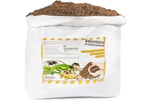 Humusziegel Litiere de Coco - 20L Substrat en Fibre de Coco pour Terrarium - Terre Hautement Absorbante - sans Additifs Nocifs pour Votre Reptile - Terreau pour Terrarium en Vrac