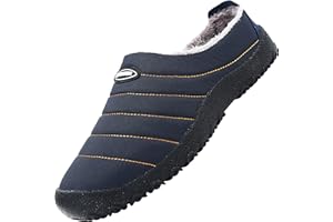 Mishansha Chaussons Homme Femme Pantoufles Hiver Chaud Chaussures Unisex