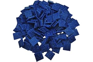 BTMIEY Piastrelle per mosaico di quarzo, 500 g, 2 cm, con pietre multicolore per fai da te, decorazione da parete per la casa (blu navy)