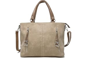 SAVVY STREET Medium Size Classic Designer Handbags for Women Beautiful Ladies Top Handle Fashion Grab Bag with Long Detachable Adjustable Shoulder Strap.