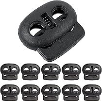 Fermacorda A Molla Foro Singolo 20x13mm - Confezione Da 10 Pezzi Per Cordini Fino A 3mm - Foto 7