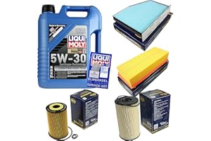 DIEDERICHS Filter Set Inspektionspaket 5 Liter Motoröl Longtime High Tech 5W-30 SCT Germany Innenraumfilter Kraftstofffilter Luftfilter Ölfilter