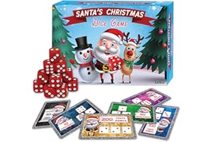 TAYLISE SANTA'S CHRISTMAS DICE GAME - Family, Kids' Christmas Party Game, Office Party, Eve Box, Stocking Filler