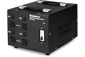 Bronson++ Convertidor de Voltaje HE-D 3000 - Salida 110/120 Voltios CA - Transformador de Núcleo Toroidal EEUU de 3000 Vatios - 110V 120V 3000W Bronson