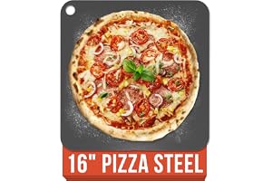 Kock pomodoro pizzastål, 16 x 16 tum, 1/4-tum tjock, lyfthål