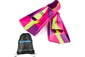 Aqua Speed Fusion Lunghe Pinne da Nuoto per Adulti e Bambini + ULTRAPOWER #Swim | Pinne da Allenamento | Pinne Lunghe | Pinne da Immersione