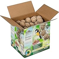 Dehner Natura Wildvogelfutter, Meisenknödel, ohne Netz, im Karton, 100 Stück (10 kg)