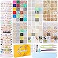 TULADUO Contains Many Natural Elements Clay Beads for Bracelet Making Kit for Teen Girls, Jewelry Making Kit with White Turquoise, and So On