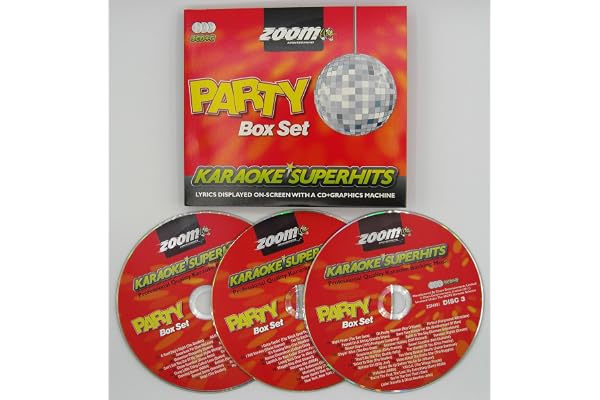 Zoom Karaoke CD+G - Party Superhits - Triple CD+G Karaoke Pack