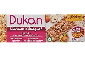 Dukan Biscuits de Son d'Avoine Saveur Noisette 225 g