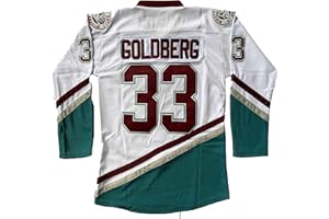 PHM Herren Charlie Conway 96 Adam Banks 99 Greg Goldberg 33 Mighty Ducks Movie Eishockey Trikots genäht Grün Weiß S-XXXL