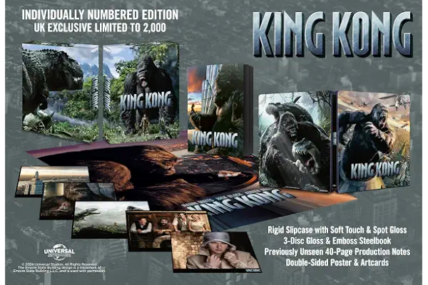 King Kong [Collector's Edition] [4K Ultra HD] [2005] [Blu-ray] [Region Free]