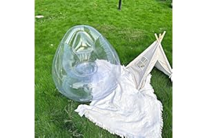 Baiao Clear Inflatable Chair,Transparent Inflatable Couch Chair Sofa, Blow Up Couch Bean Bag Lazy Sofa Chair for Room,Funny Indoor/Outdoor Furniture