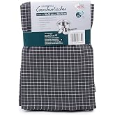 Amago - 100% Cotton Jacquard Tea Towels (Pack of 2), 50 x 70 cm - Grey and White