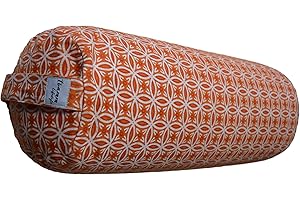 Tvamm Lifestyle Yoga Bolster 65 x 23 cm mit Buchweizenschalen gefült Yoga und meditations Kissen, Produkt mit schönes färben