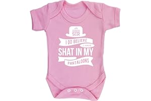 Hippowarehouse Ah Good sir I do Believe I Have Shat in My Pantaloons Baby Vest Bodysuit (Short Sleeve) Boys Girls