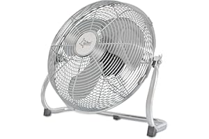 SUNTEC WELLNESS SUNTEC Bodenventilator CoolBreeze 5000 BV - Leise 50 cm, 120 Watt | Boden Ventilator 3 Stufen, Tragbar | Windmaschine Fan Metall Chrom | Perfekt für Schlafzimmer, Büro, Wohnung, Balkon, Terasse