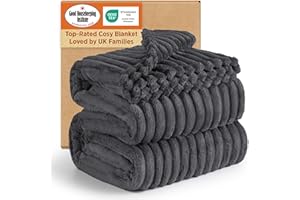 Bedsure Bed Blankets King Size - Fleece Blanket Fluffy Cosy Warm Blankets, Soft Cute Double Size Throw Gifts for Women a