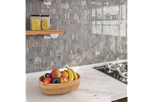 Livelynine Klebefolie Küche Betonoptik Grau Rosegold 40CMx5M Folie Arbeitsplatte Küche Beton Selbstklebende Tapete Küche Abwaschbar Klebefolie Küchenrückwand Badezimmer Möbelfolie Selbstklebend Tisch