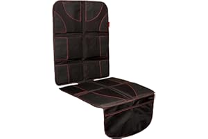 Lusso Gear Car Seat Protector with Thickest Padding - Featuring XL Size (Best Coverage Available), Durable, Waterproof 600D Fabric, PVC Leather Reinforced Corners & 2 Large Pockets for Handy Storage…