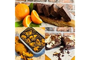 KETO CHEFS HAND CRAFTED LOW CARB FOODS Keto Chefs Low Carb Mixed Brownie Basket: Greek Yoghurt + Seville Orange + Cookie Crumb & Belgium Dark Chocolate Brownies Freshly Baked 500g x 3 Packs