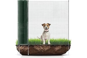 horizont Recinzione mobile FIX, 25 m di lunghezza e 110 cm di altezza, a maglie strette per giardino, campeggio e animali domestici, con 15 pali in fibra di vetro e 20 picchetti, protezione per