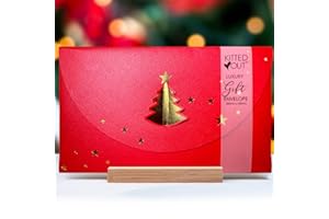 DEVA DESIGNS Gift Envelope for Christmas | Premium Quality with Textured Card and Gold Foil Tree | Create a Stunning Impact with Your Festive Gift