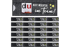 ‎STARVORTEX 25 Stück Team Geschenke, Wiederverwendbar Schokoriegel Hülle Filz Geschenk Verpackung Kompatibel mit Duplo, Kleine Geschenke für Kollegen, Mitarbeiter Rücktritt Geschenk Ohne Schokolade (Schwarz）