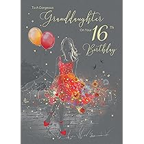 Stuff4 Biglietto Di Auguri Il 16° Compleanno Ragazzi Con Palloncini Blu Glitterati – Biglietti Di Auguri 16 Anni Figlio Fratello Nipote 145mm Regalo - Foto 3