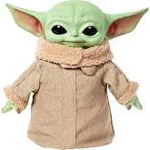 Mattel Sesli ve hareketli Star Wars Grogu g&ouml;z kırpan pel&uuml;ş oyuncak, Star Wars hayranları i&ccedil;in koleksiyon hediyesi, HJM25